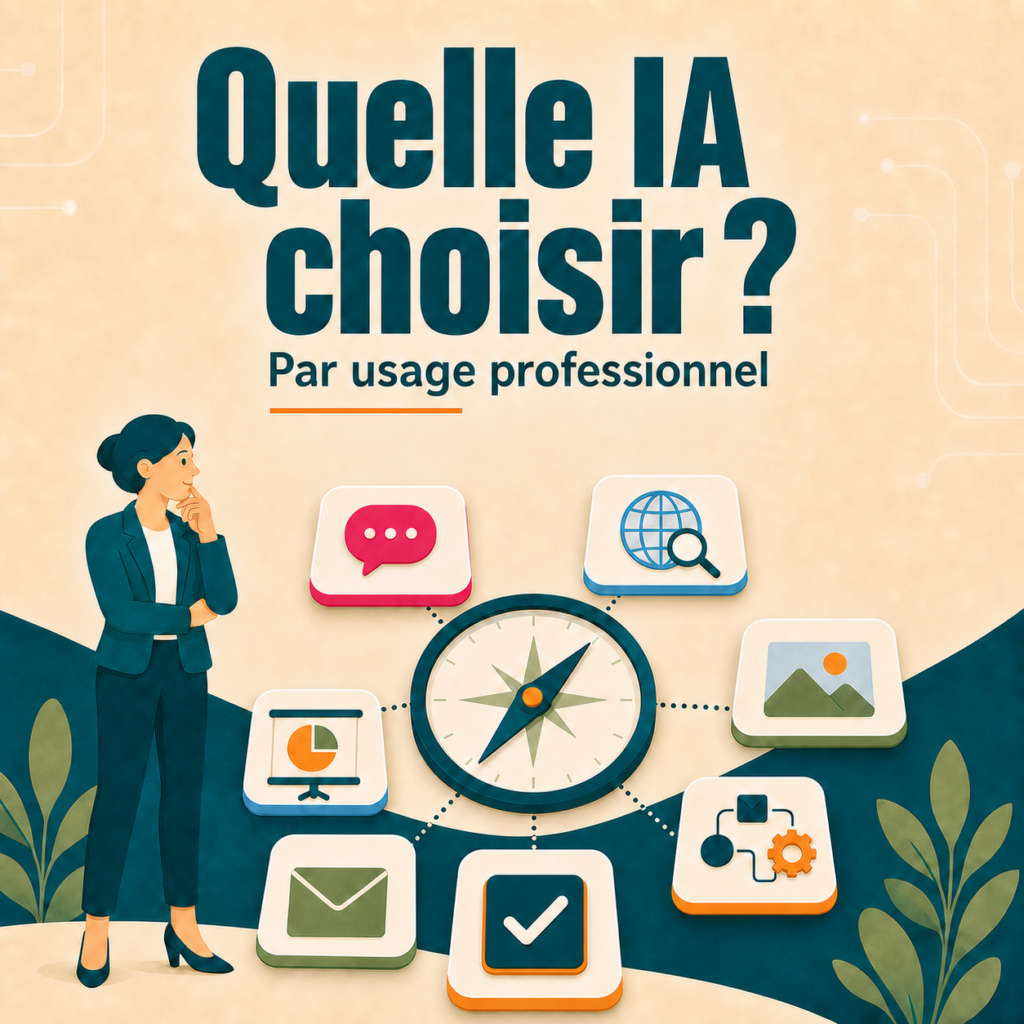 Illustration NBForm pour choisir une intelligence artificielle selon son usage professionnel