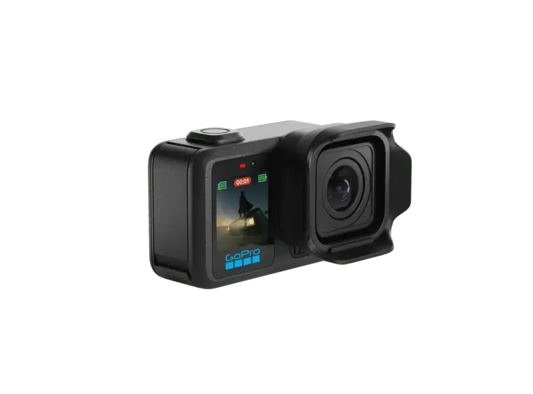 GoPro MISSION 1 standard, caméra compacte vue de trois quarts