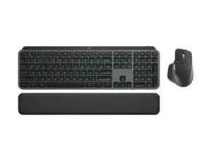 Combo Logitech MX Keys S avec clavier, souris MX Master 3S et repose-poignets