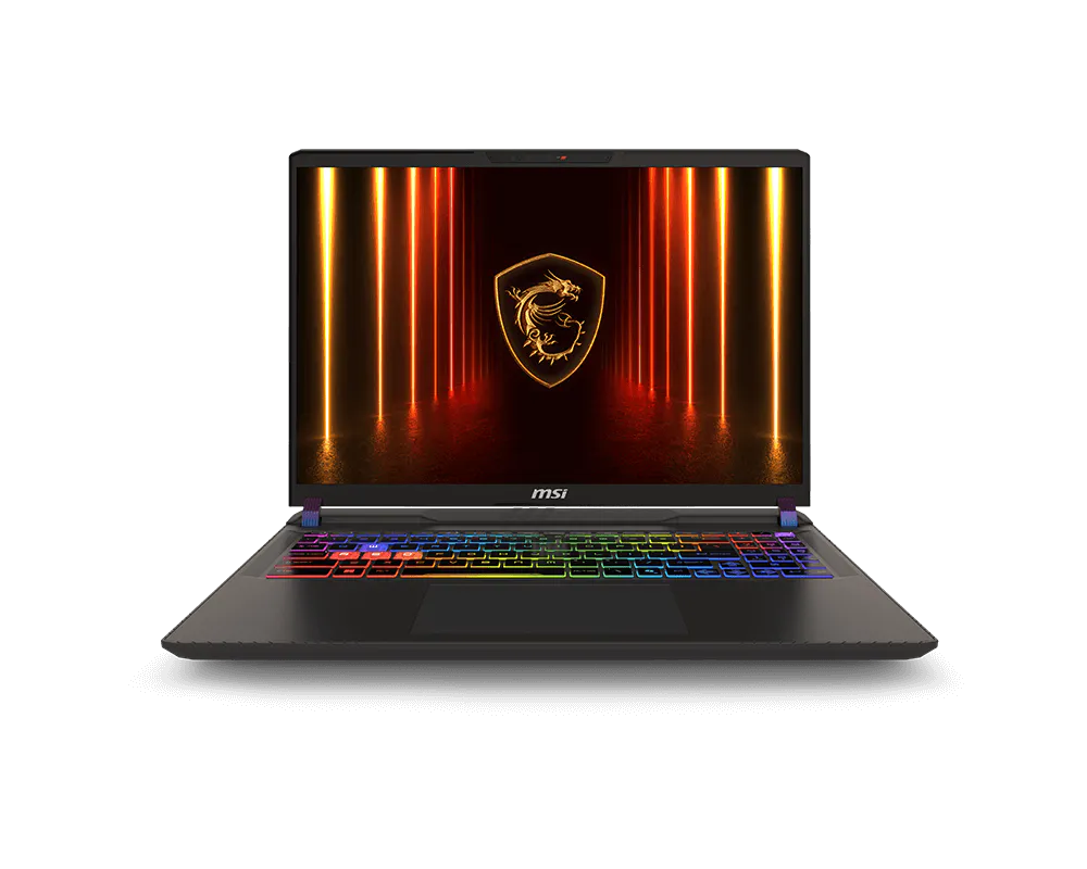 Ordinateur portable MSI Vector 16 HX AI ouvert
