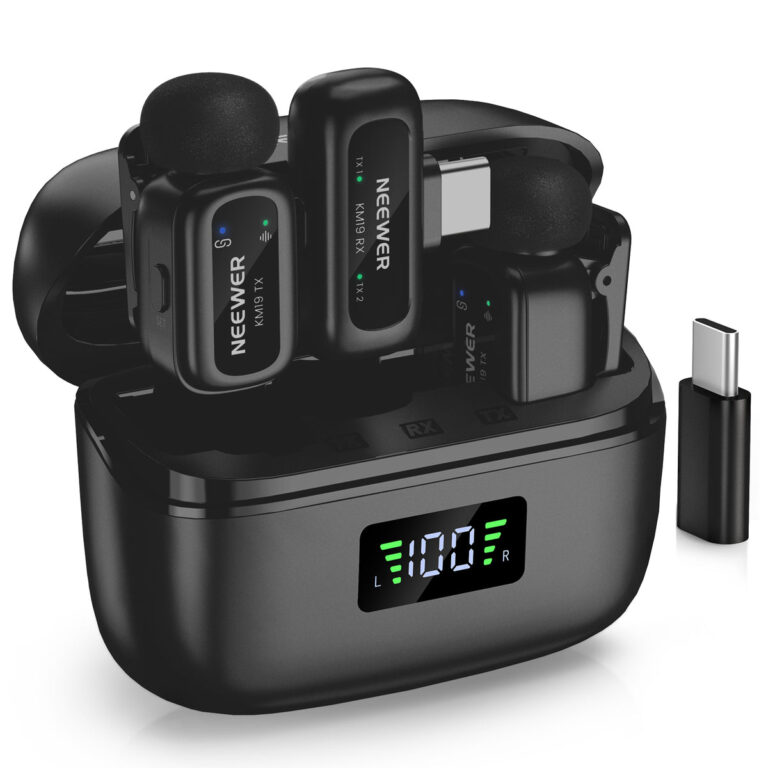 Kit micro sans fil NEEWER KM19 avec boîtier et récepteur