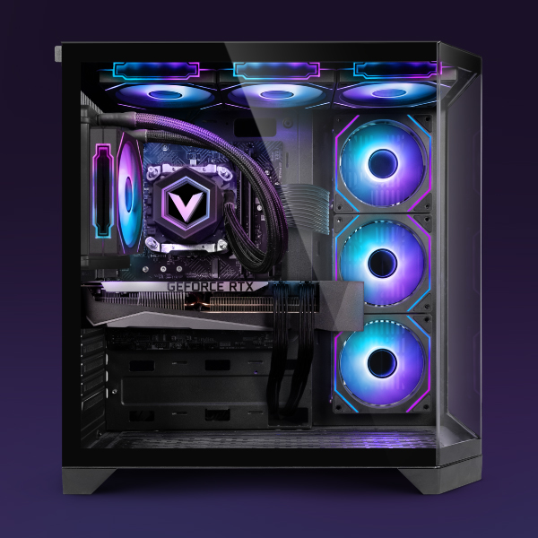 Tour Vibox Ryzen 7 9800X3D et RTX 5080, sans accessoires